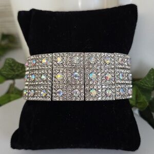 Statement Silver AB Bling Bracelet